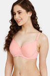 Rosaline Padded Wired 3/4th Coverage T-Shirt Bra - Quartz Pink — thumbnail 3